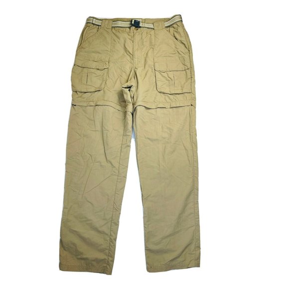 VTG 90s L.L. Bean Men’s Large Tall Convertible Zip Off Hiking Trail Cargo Pants - Picture 9 of 10